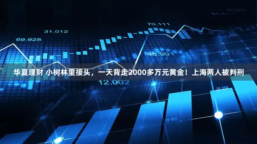 华夏理财 小树林里接头，一天背走2000多万元黄金！上海两人被判刑